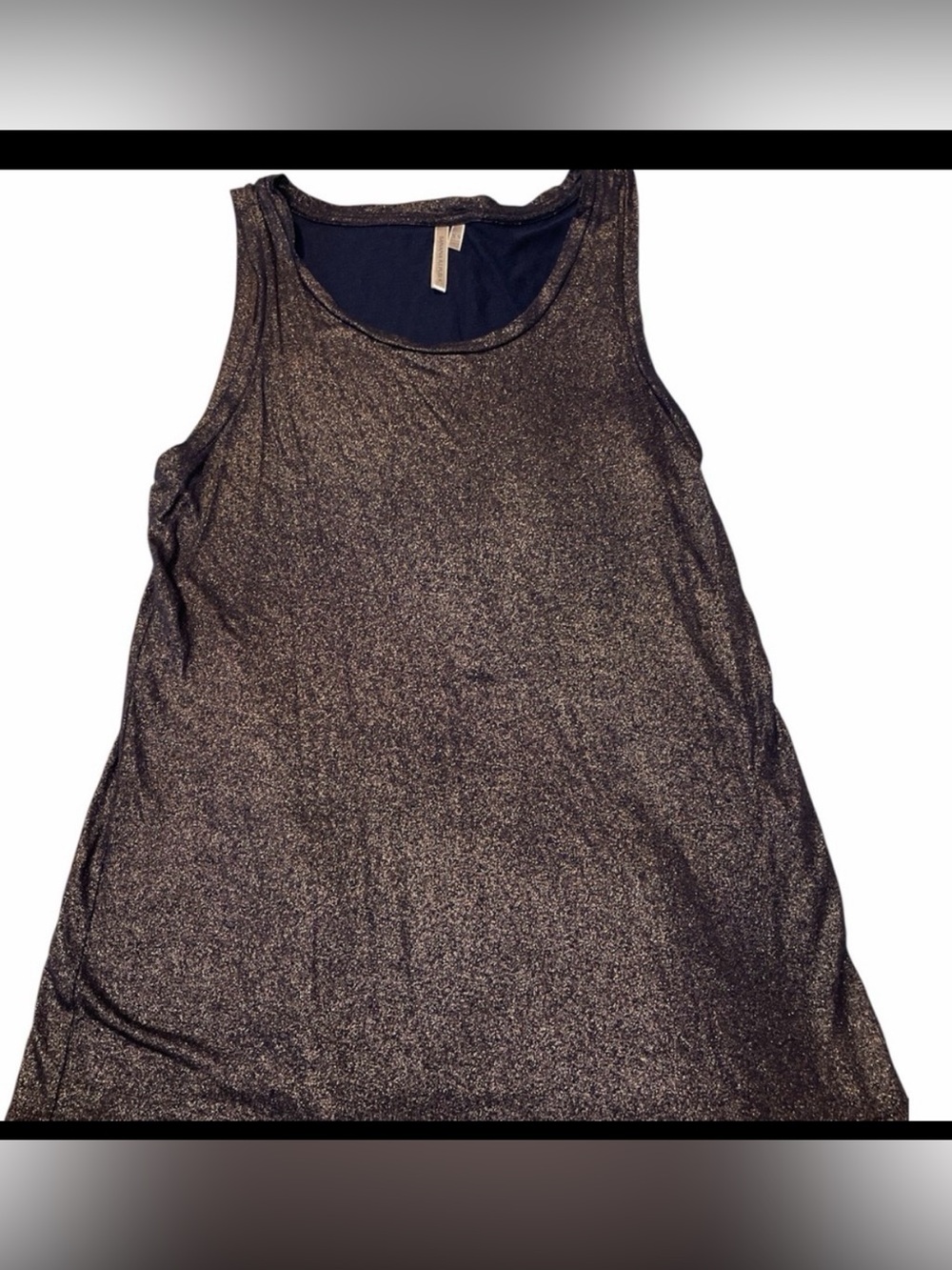 Banana Republic Metallic Black Shimmer Tank